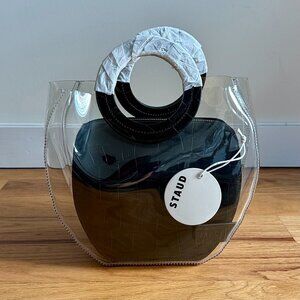 STAUD Frida Bag in Black Croc NWT